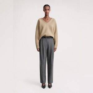 Toteme Soft Felted Merino Knit in Beige